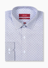 Red Micro Motif Dress Shirt